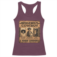 Native American Cowboy Rodeo Legends Racerback Tank Top Vintage Western Country Cowboy - Wonder Print Shop