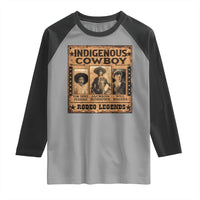 Native American Cowboy Rodeo Legends Raglan Shirt Vintage Western Country Cowboy - Wonder Print Shop