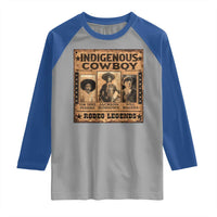 Native American Cowboy Rodeo Legends Raglan Shirt Vintage Western Country Cowboy - Wonder Print Shop