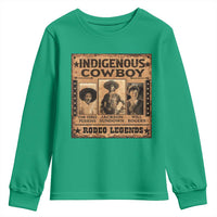Native American Cowboy Rodeo Legends Youth Sweatshirt Vintage Western Country Cowboy - Wonder Print Shop