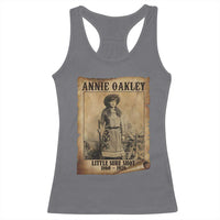 Annie Oakley Racerback Tank Top Little Sure Shot The Legendary Cowgirl - Wonder Print Shop