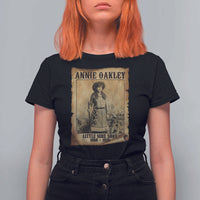 Annie Oakley T Shirt For Women Little Sure Shot The Legendary Cowgirl - Wonder Print Shop
