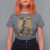 Annie Oakley T Shirt For Women Little Sure Shot The Legendary Cowgirl - Wonder Print Shop