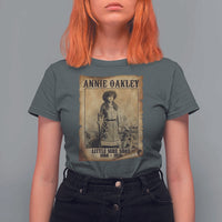 Annie Oakley T Shirt For Women Little Sure Shot The Legendary Cowgirl - Wonder Print Shop