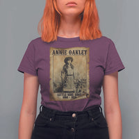 Annie Oakley T Shirt For Women Little Sure Shot The Legendary Cowgirl - Wonder Print Shop