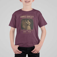 Annie Oakley T Shirt For Kid Little Sure Shot The Legendary American Cowgirl - Wonder Print Shop