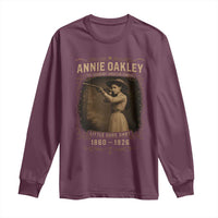 Annie Oakley Long Sleeve Shirt Little Sure Shot The Legendary American Cowgirl - Wonder Print Shop