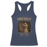 Annie Oakley Racerback Tank Top Little Sure Shot The Legendary American Cowgirl - Wonder Print Shop