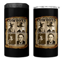 Native American Cowboy Legends 4 in 1 Can Cooler Tumbler Vintage Western Rodeo - Wonder Print Shop