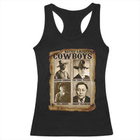 Native American Cowboy Legends Racerback Tank Top Vintage Western Rodeo - Wonder Print Shop