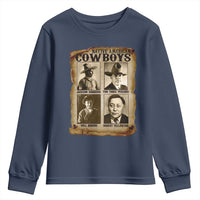 Native American Cowboy Legends Youth Sweatshirt Vintage Western Rodeo - Wonder Print Shop