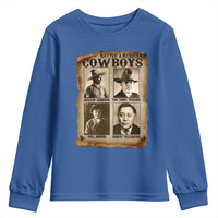 Native American Cowboy Legends Youth Sweatshirt Vintage Western Rodeo - Wonder Print Shop