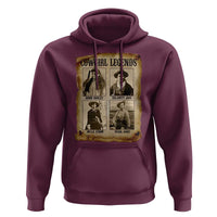 Cowgirl Legends Hoodie Vintage Legendary American Old West - Wonder Print Shop