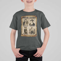 Cowgirl Legends T Shirt For Kid Vintage Legendary American Old West - Wonder Print Shop