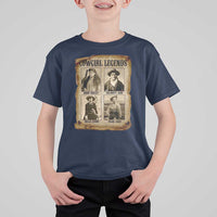 Cowgirl Legends T Shirt For Kid Vintage Legendary American Old West - Wonder Print Shop