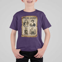 Cowgirl Legends T Shirt For Kid Vintage Legendary American Old West - Wonder Print Shop
