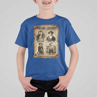Cowgirl Legends T Shirt For Kid Vintage Legendary American Old West - Wonder Print Shop