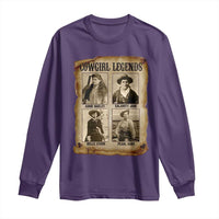 Cowgirl Legends Long Sleeve Shirt Vintage Legendary American Old West - Wonder Print Shop