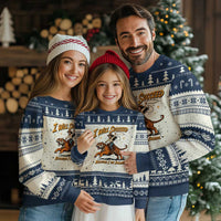 I Will Succeed Because I Am Insane Funny Cowgirl Riding Tiger Ugly Christmas Sweater