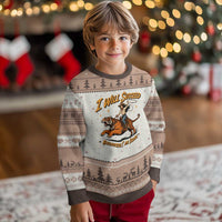 I Will Succeed Because I Am Insane Funny Cowgirl Riding Tiger Ugly Christmas Sweater