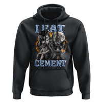 I Eat Cement Funny Alpha Wolf Meme Hoodie Stupid Brainrot Meme Edging Werewolf Boootleg Graphic