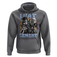 I Eat Cement Funny Alpha Wolf Meme Hoodie Stupid Brainrot Meme Edging Werewolf Boootleg Graphic