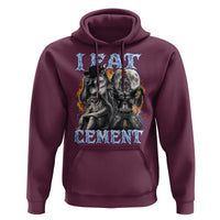 I Eat Cement Funny Alpha Wolf Meme Hoodie Stupid Brainrot Meme Edging Werewolf Boootleg Graphic