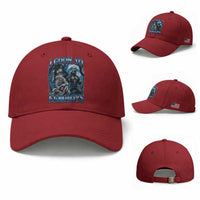 I Goon to Femboys Funny Edging Alpha Wolf Baseball Cap Stupid Brainrot Meme