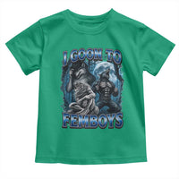 I Goon to Femboys Funny Edging Alpha Wolf Toddler T Shirt Stupid Brainrot Meme