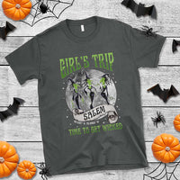 Halloween Witches T Shirt Girl's Trip Salem Time To Get Wicked Moon - Wonder Print Shop