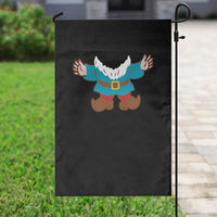 Funny Halloween Garden Flag Garden Gnome Body Costume Beard - Wonder Print Shop