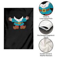 Funny Halloween Garden Flag Garden Gnome Body Costume Beard - Wonder Print Shop