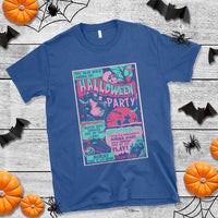 Halloween Party Poster T Shirt Terror Old Time Halloween Horror Movies Characters Skull Mummy Grave - Wonder Print Shop