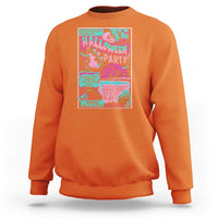 Halloween Party Poster Sweatshirt Terror Old Time Halloween Horror Movies Characters Skull Mummy Grave - Wonder Print Shop