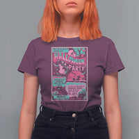 Halloween Party Poster T Shirt For Women Terror Old Time Halloween Horror Movies Characters Skull Mummy Grave - Wonder Print Shop