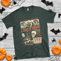 Halloween T Shirt Vintage Horror Movies Poster Skull Witch Grave Zombie - Wonder Print Shop