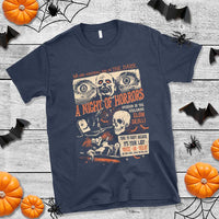 Halloween T Shirt Vintage Horror Movies Poster Skull Witch Grave Zombie - Wonder Print Shop