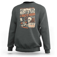 Halloween Sweatshirt Vintage Horror Movies Poster Skull Witch Grave Zombie - Wonder Print Shop