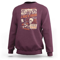 Halloween Sweatshirt Vintage Horror Movies Poster Skull Witch Grave Zombie - Wonder Print Shop