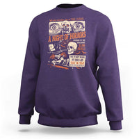 Halloween Sweatshirt Vintage Horror Movies Poster Skull Witch Grave Zombie - Wonder Print Shop