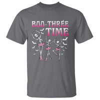 Funny Halloween Ballet T Shirt Boo Three Time Bourree Skeleton Dancer Bat - Wonder Print Shop