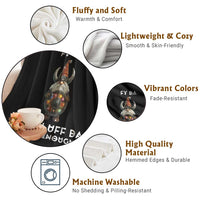 Funny Christmas Viking Gnome Throw Blanket Fy Da When Uff Da Isn't Enough Norwegian Santa Hat - Wonder Print Shop