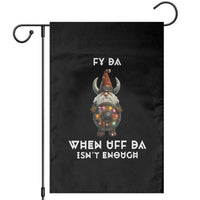 Funny Christmas Viking Gnome Garden Flag Fy Da When Uff Da Isn't Enough Norwegian Santa Hat - Wonder Print Shop