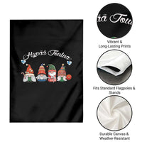 Hyvaa Joulua Garden Flag Finland Christmas Gnome Korsnäs Sweater - Wonder Print Shop
