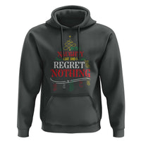 Funny Christmas Hoodie On The Naughty List And I Regret Nothing Xmas Tree