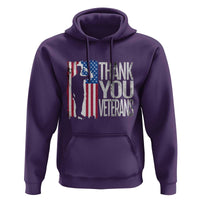 Thank You Veterans Hoodie Veterans Day Proud Military American Flag
