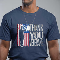 Thank You Veterans T Shirt Veterans Day Proud Military American Flag - Wonder Print Shop