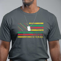 Proud Black Veteran T Shirt Veterans Day Proud Military American Flag - Wonder Print Shop