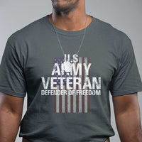 Patriotic Veterans T Shirt U.S Army Veteran Defender Of Freedom - Wonder Print Shop