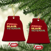 Proud Black Veteran Ceramic Ornament Veterans Day Proud Military Camouflage